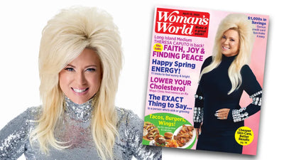 Theresa on the cover of Woman's World Magazine